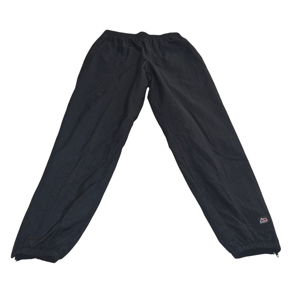 Outersport Vintage Mens Black Ski Pants Zipper Cuffs Large 90's ski jogger